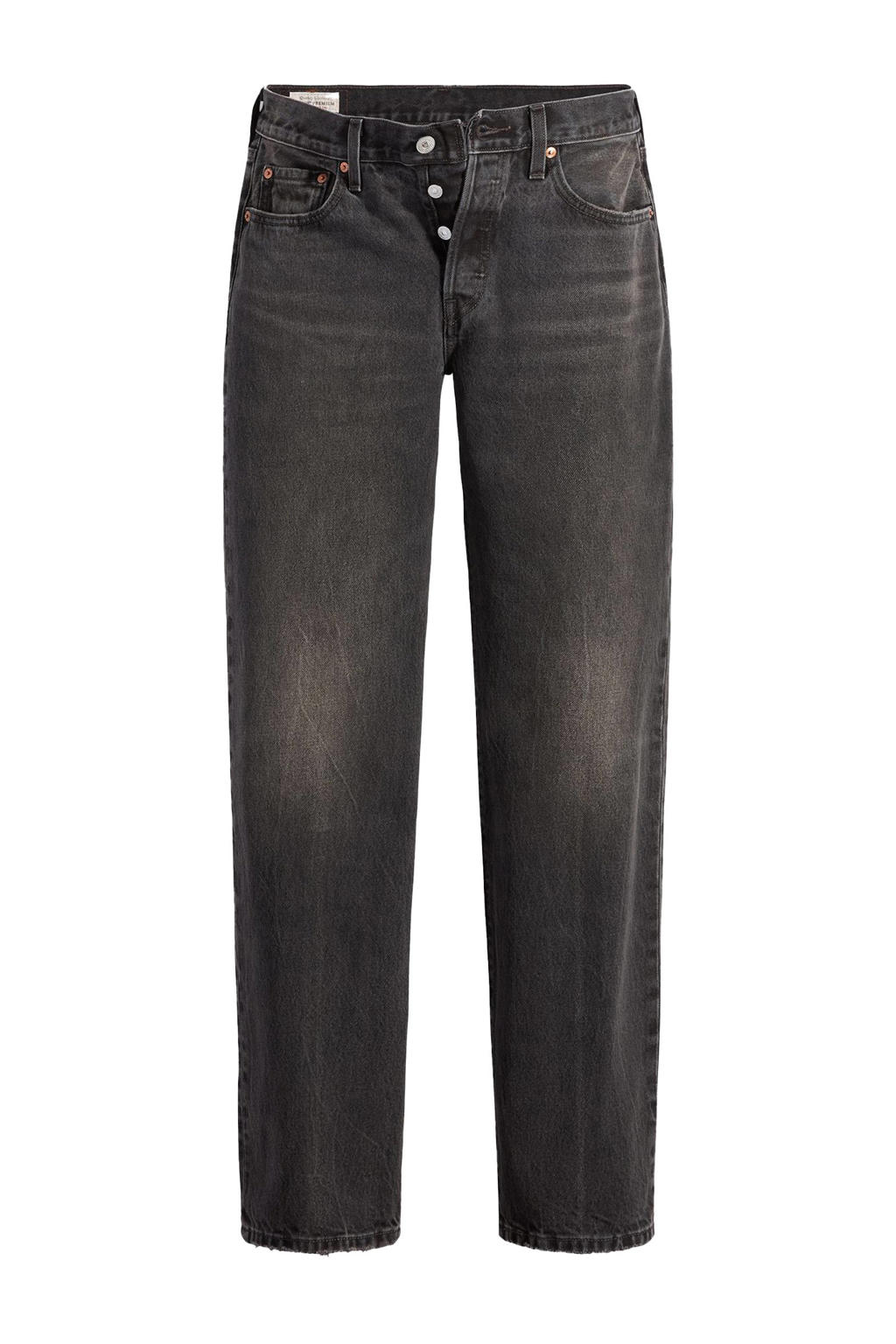Levi's 501 90's stitch straight fit jeans grey denim wehkamp
