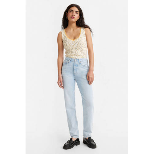 Levi's 501 81 straight leg jeans light blue denim afbeelding