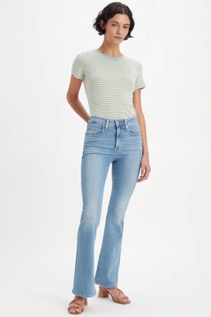 726 high waist flared jeans light blue denim
