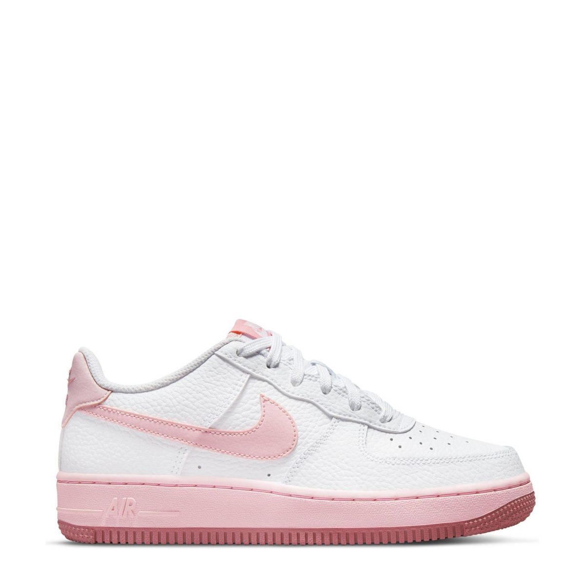 achterstalligheid eetbaar Behoren Nike Air Force 1 sneakers wit/roze | wehkamp