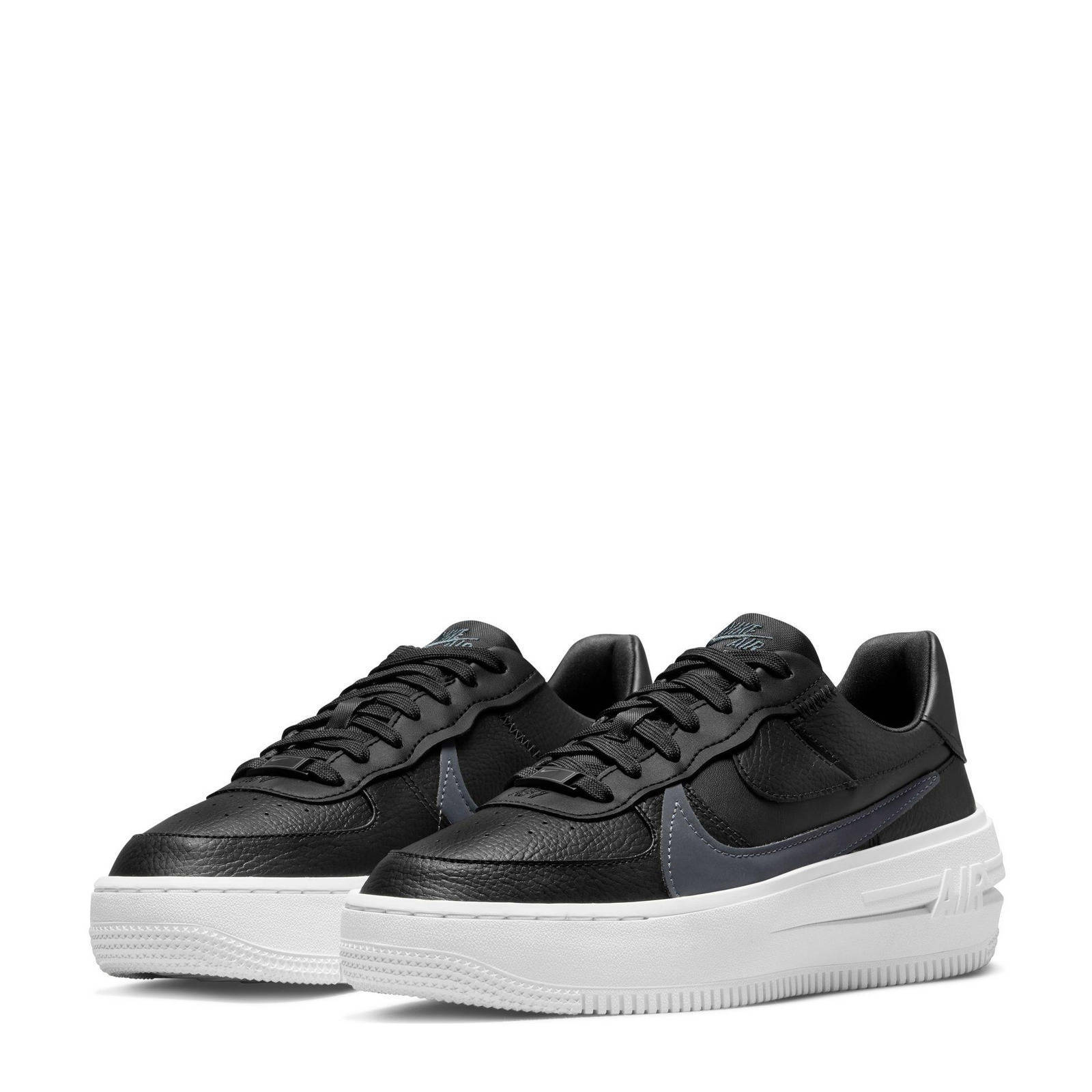 Nike Air Force 1 PLT.AF.ORM sneakers zwart/grijs/wit | wehkamp