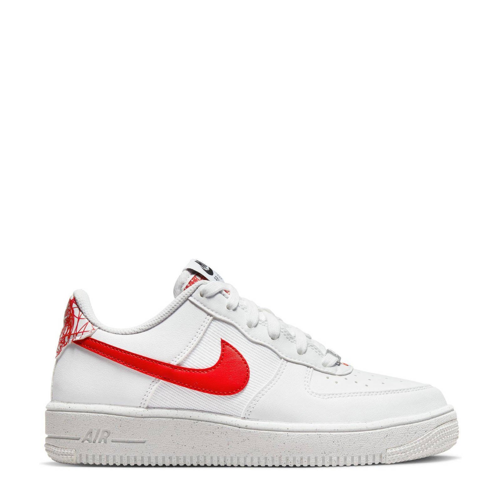 Air Force 1 Crater sneakers wit rood geel