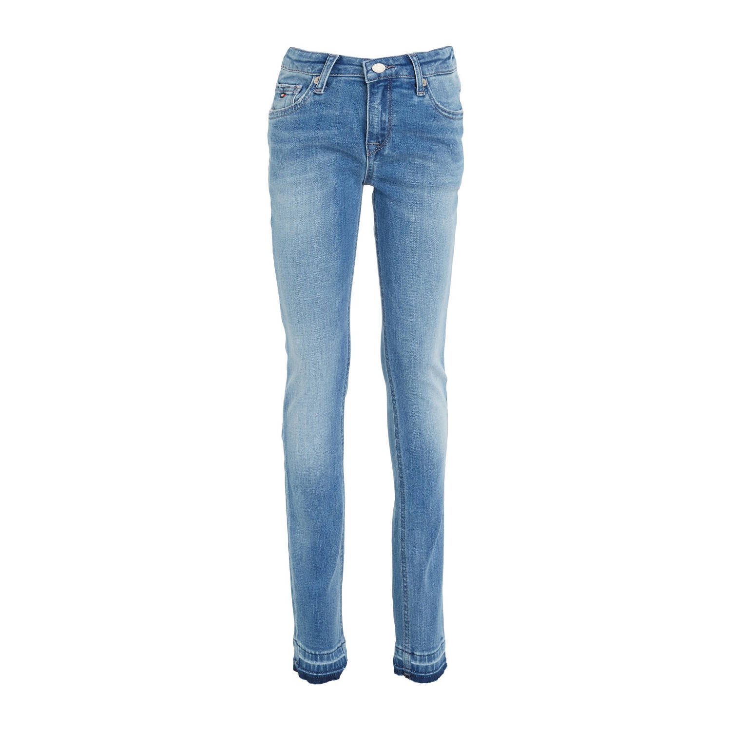 Tommy Hilfiger skinny jeans RELEASED HEM NORA vintage blue Blauw Meisjes Stretchdenim 128