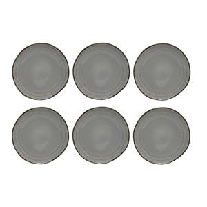 Cookinglife Dinerborden Nola Warm Grey ø 27 cm - 6 stuks
