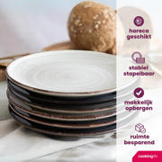 thumbnail: Studio Tavola Ontbijtborden / Dessertborden Delice Grijs ø 19 cm - 6 stuks