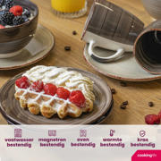 thumbnail: Studio Tavola Ontbijtborden / Dessertborden Delice Grijs ø 19 cm - 6 stuks