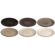 thumbnail: Studio Tavola Ontbijtborden / Dessertborden Delice Grijs ø 19 cm - 6 stuks
