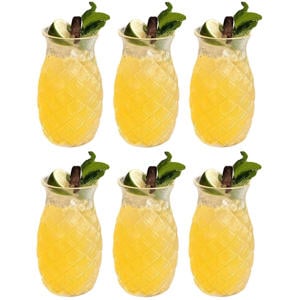 Cocktailglazen / Tiki Ananas Glazen - 400 ml - 6 stuks