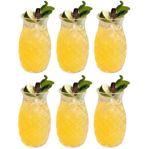 Cocktailglazen / Tiki Ananas Glazen - 400 ml - 6 stuks