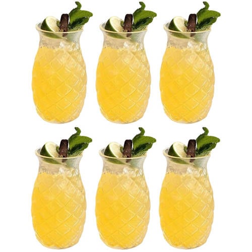 Cookinglife Cocktailglas / Tiki Ananas Glas - 400 ml - 6 stuks afbeelding