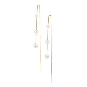 gold plated oorbellen Maren