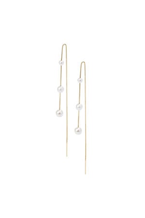 gold plated oorbellen Maren