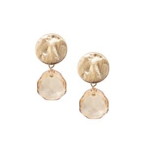gold plated oorbellen June Golden Shadow