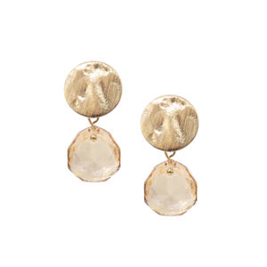 gold plated oorbellen June Golden Shadow