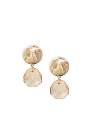 gold plated oorbellen June Golden Shadow