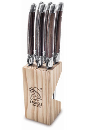 Steakmessen Premium Line Dark Wood - 6 stuks