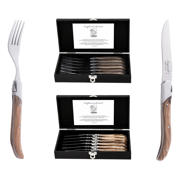 thumbnail: Laguiole Style de Vie Steakvorken Luxury Line Olijfhout - 6 stuks