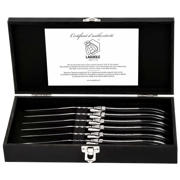 thumbnail: Laguiole Style de Vie Steakmessen Luxury Line Zwart Ebbenhout - 6 stuks