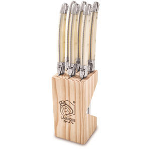 Steakmessen Premium Line Parelmoer - 6 stuks