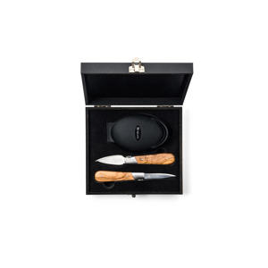 Oestermessen met Oesterhouder Luxury Line Olijfhout