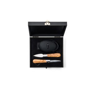 Oestermessen met Oesterhouder Luxury Line Olijfhout