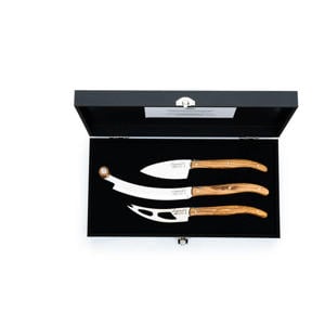 Kaasmessenset Luxury Line Olijfhout - 3 stuks