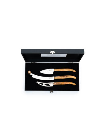 Kaasmessenset Luxury Line Olijfhout - 3 stuks