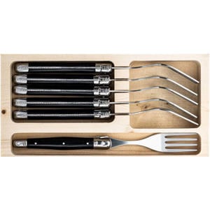 Steakvorken Premium Line Zwart - 6 stuks