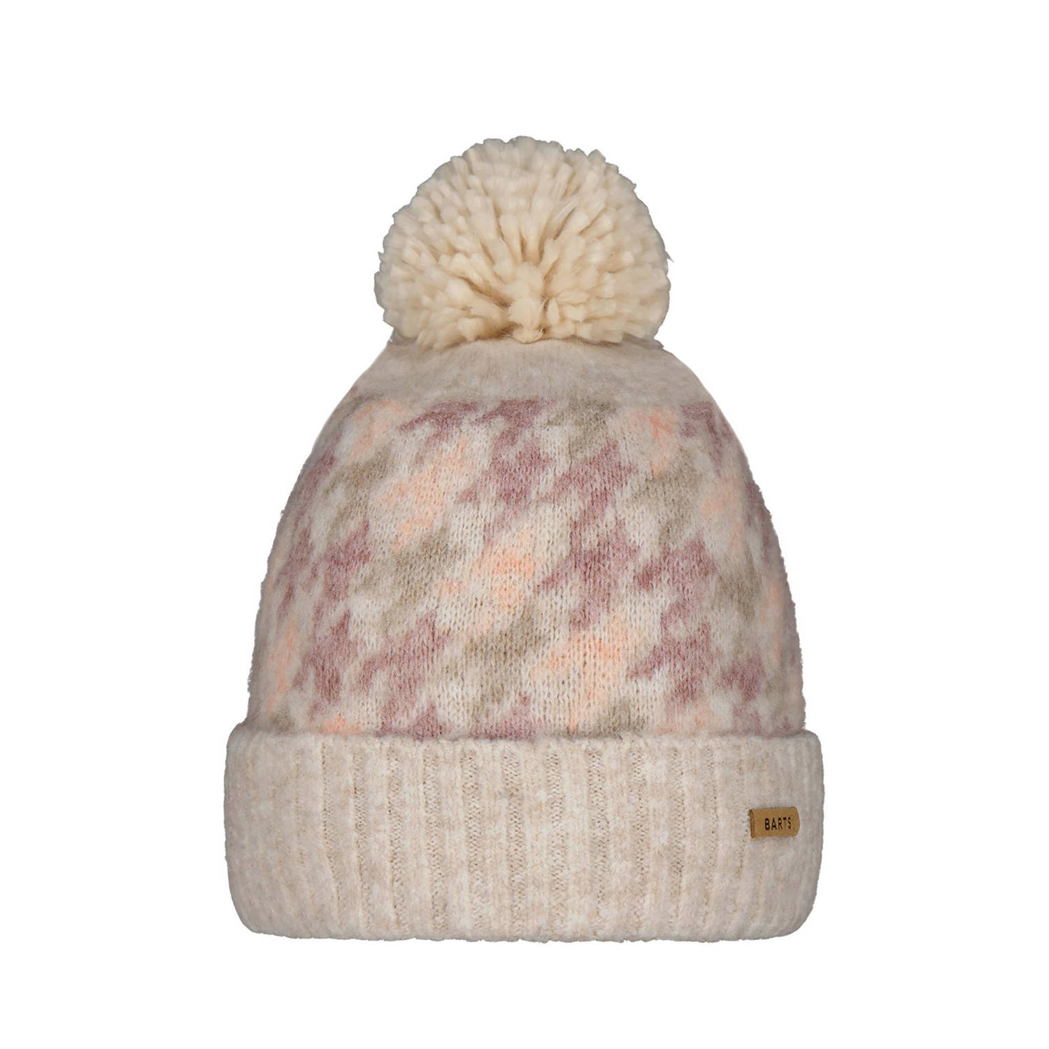 Barts gebreide Beanie Sterena cream Muts Ecru Meisjes Acryl All over print