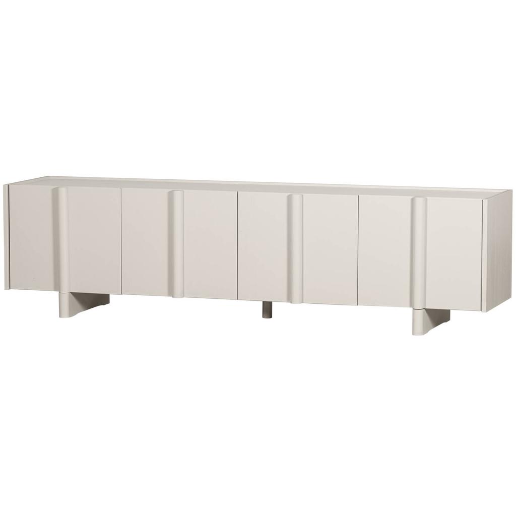 WOOOD Basu Tv-Meubel - Grenen - Bordeauxrood - 53x200x46