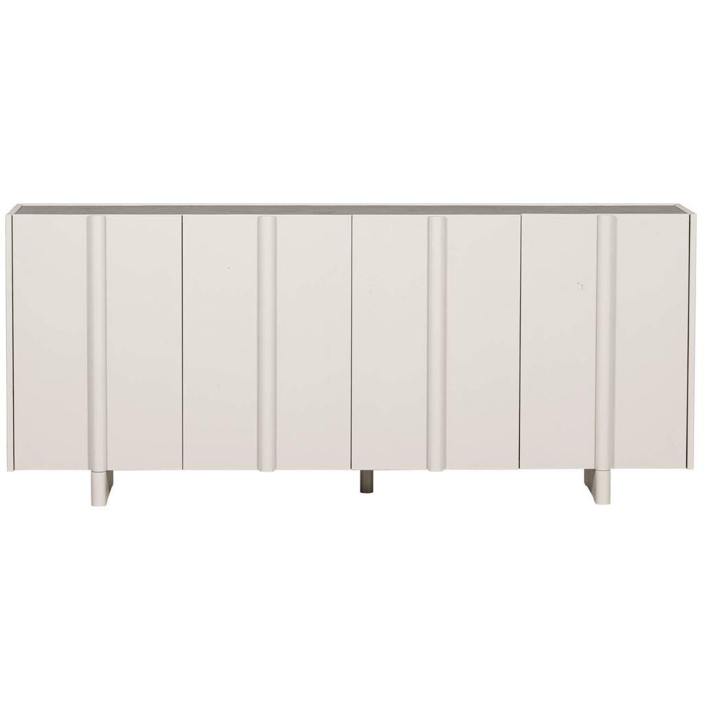 WOOOD WOOOD Basu Dressoir - Grenen - Mud - 85x200x46
