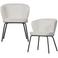 WOOOD WOOOD Admit Eetkamerstoelen - Bouclé - Naturel - Set van 2