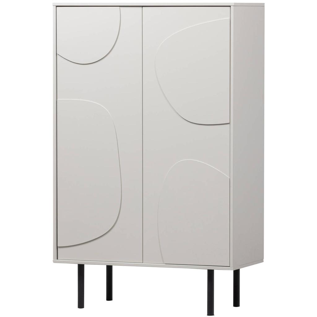 WOOOD WOOOD Cadiz Opbergkast - Grenen - Mist - 135x85x40