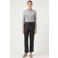 YAS leren high waist straight fit broek YASLINE zwart