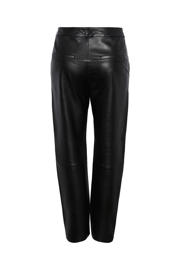 thumbnail: YAS leren high waist straight fit broek YASLINE zwart