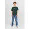 JACK & JONES JUNIOR T-shirt JORVESTERBRO met tekst donkergroen