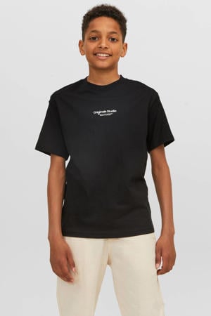T-shirt JORVESTERBRO met tekst zwart