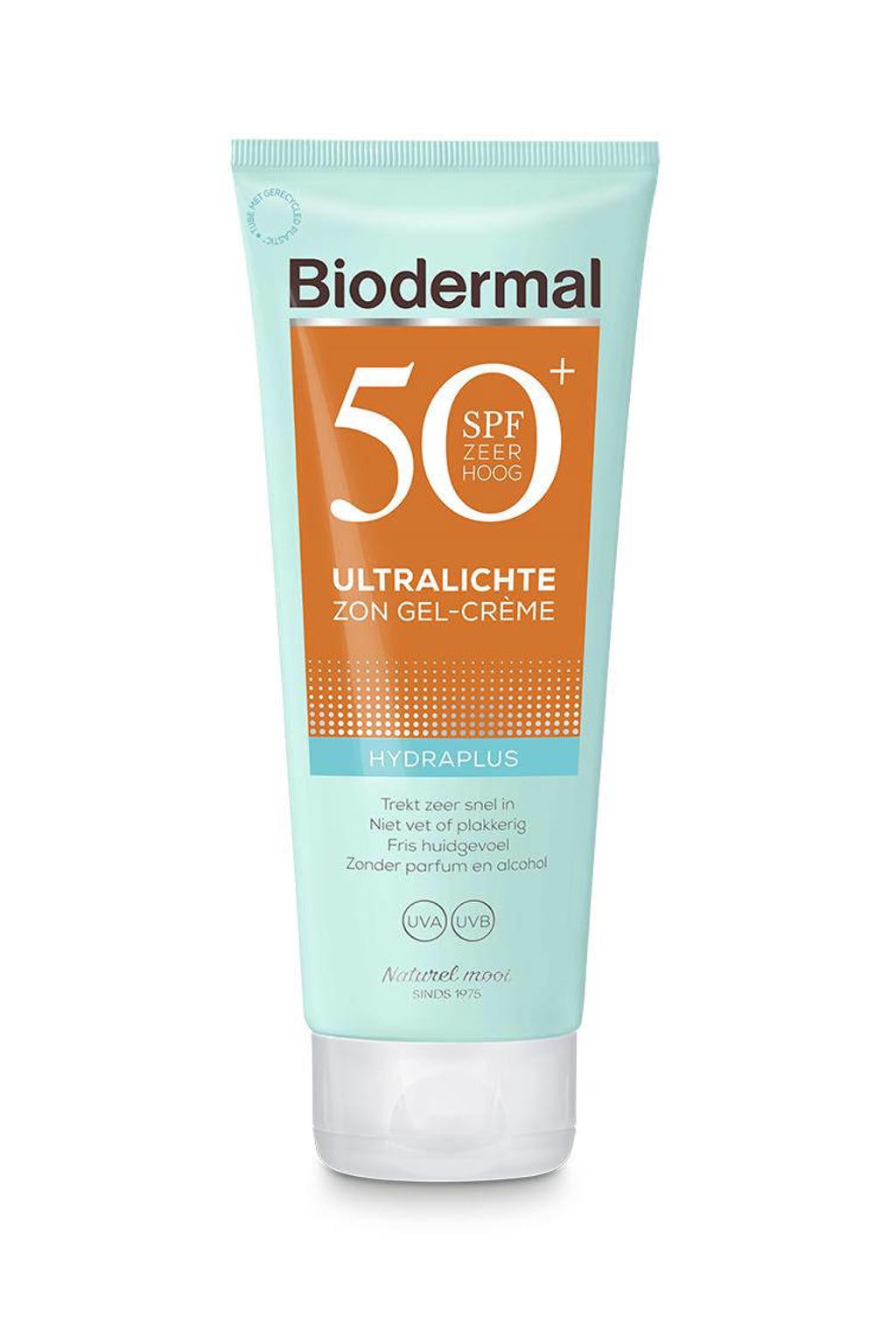 Biodermal Hydraplus ultralichte zon gel-crème SPF50+ - 200 ml