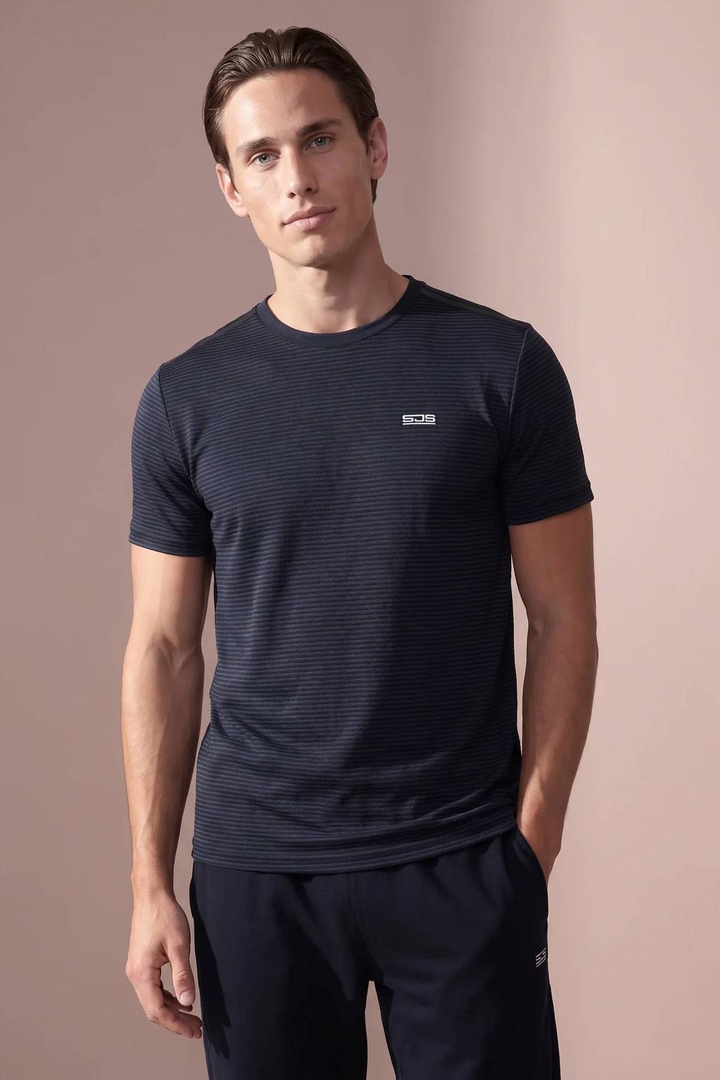 Sjeng Sports sportshirt Tex donkerblauw