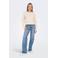 ONLY low waist wide leg jeans ONLJUICY  light blue denim