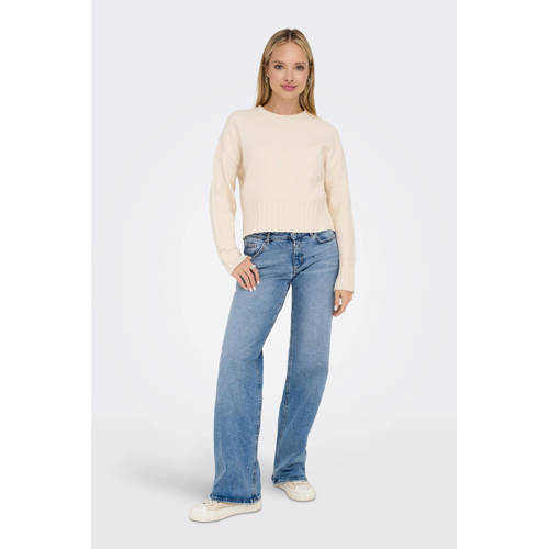 ONLY low waist wide leg jeans ONLJUICY light blue denim afbeelding