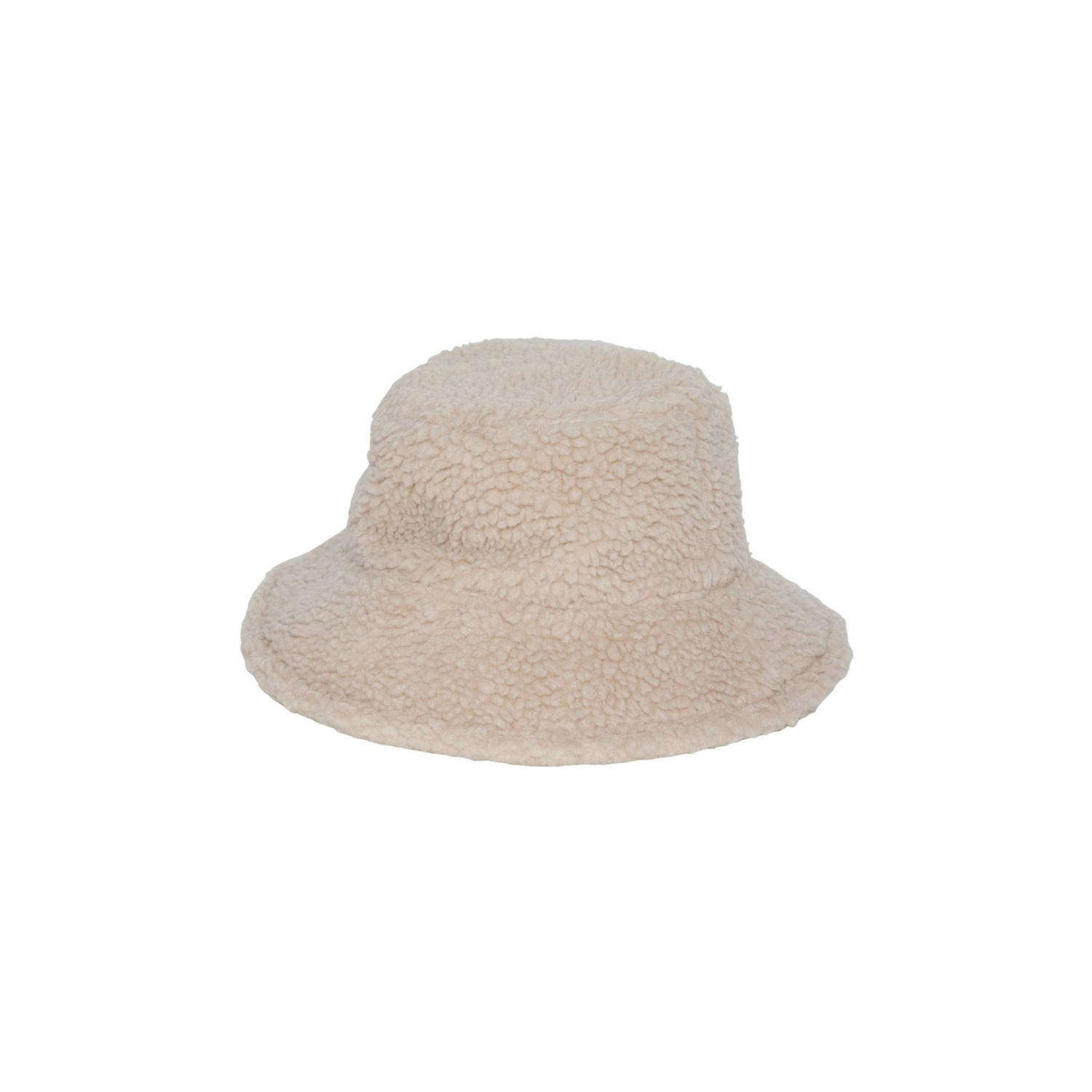 PIECES teddy bucket hat PCJOANNA ecru