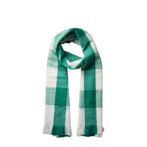 geruite sjaal PCJULA groen/wit