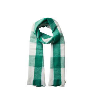 geruite sjaal PCJULA groen/wit