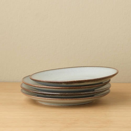 NOUS Living Artisan gebaksbord (Ø15 cm) (set van 4) - grijs