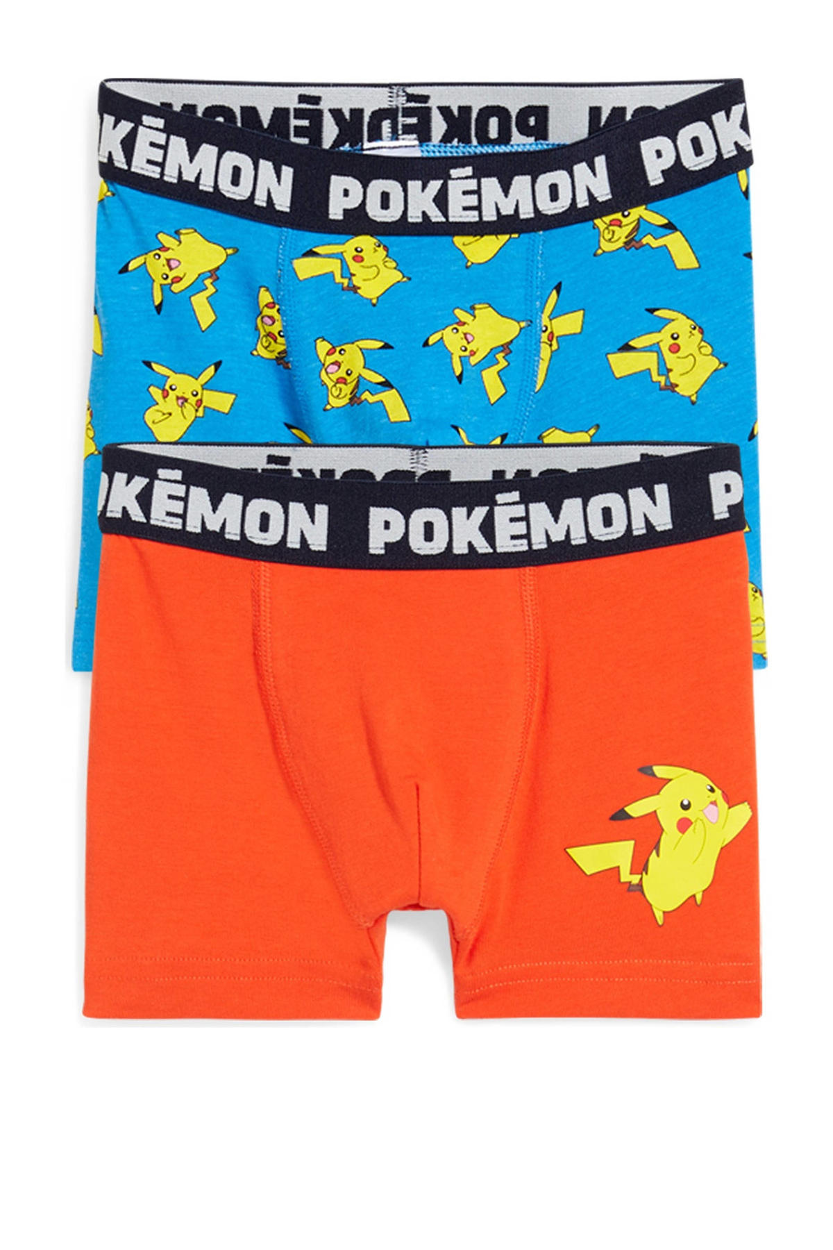 C&A Pokemon boxershort - set van 2 oranje/blauw | wehkamp