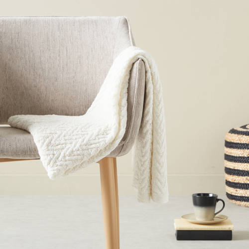 NOUS Living plaid Sienna (150x125 cm) - Off white