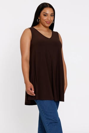 top DOLCE van travelstof bruin