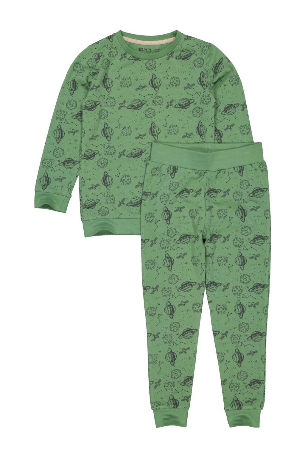 pyjama PUCK met all over print groen