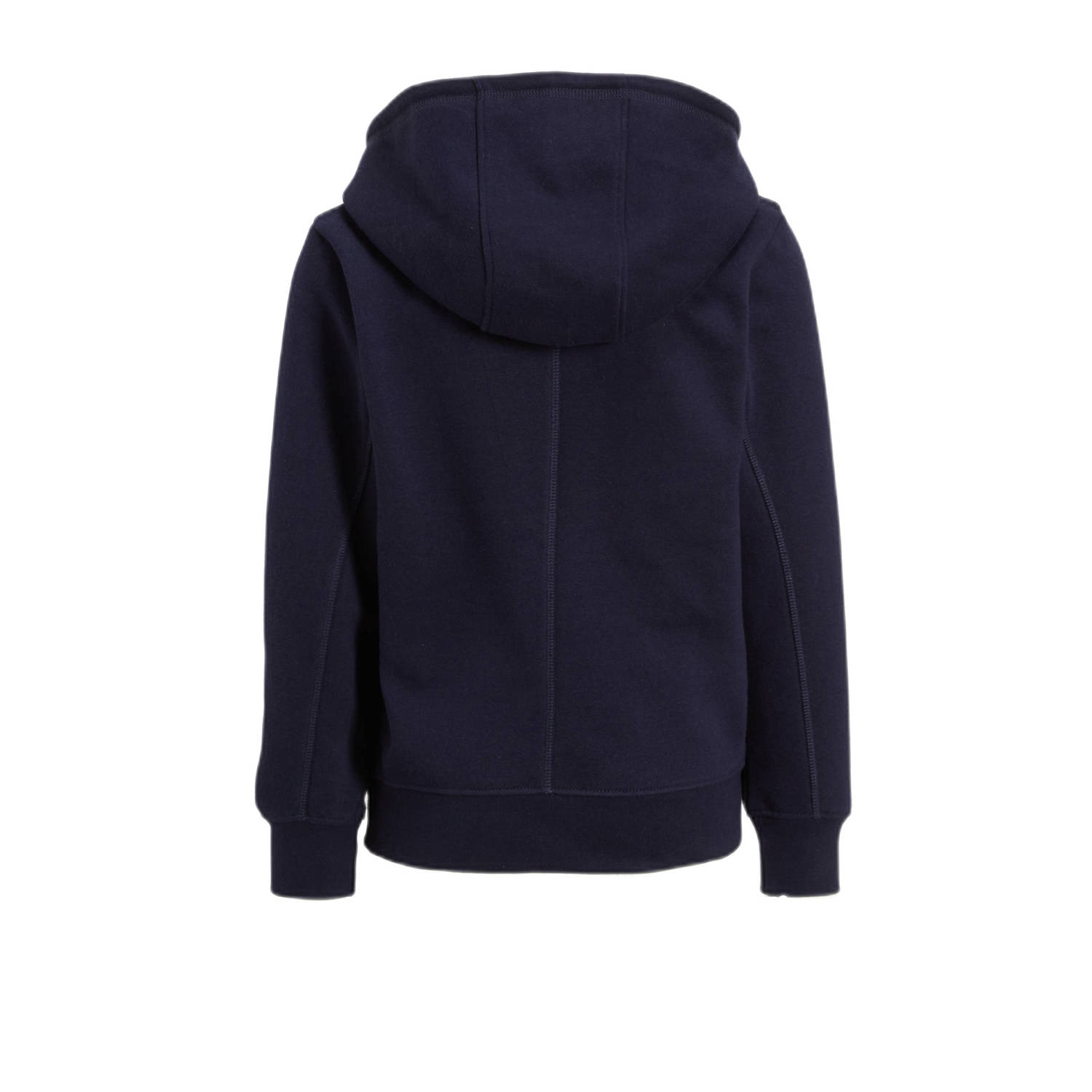 anytime hoodie met tekstopdruk donkerblauw